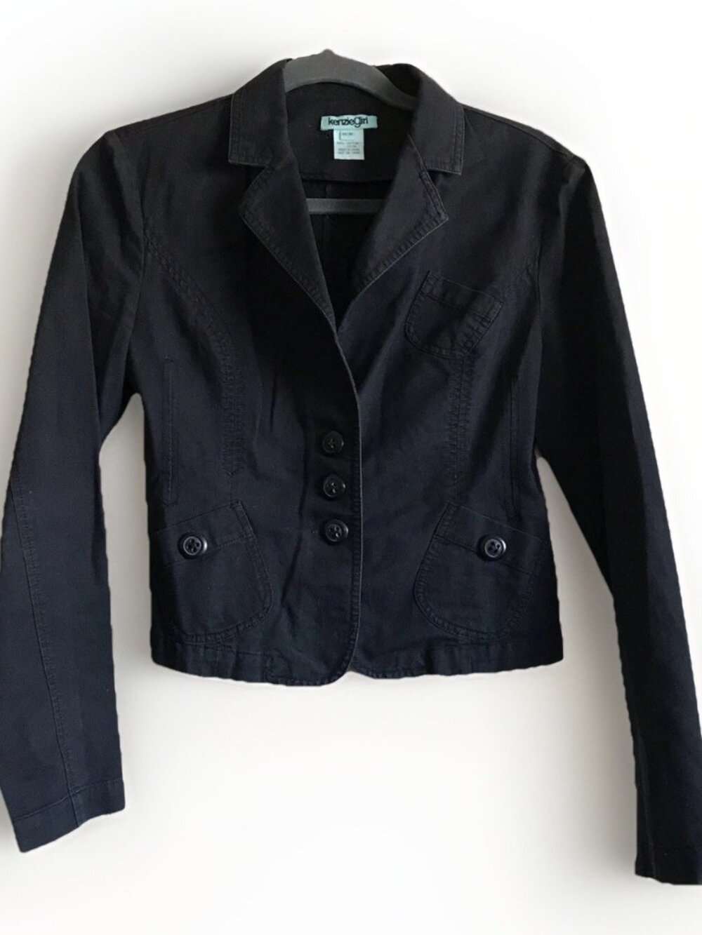 Kenzie Girl Y2K Cotton Blazer Jacket Size Medium